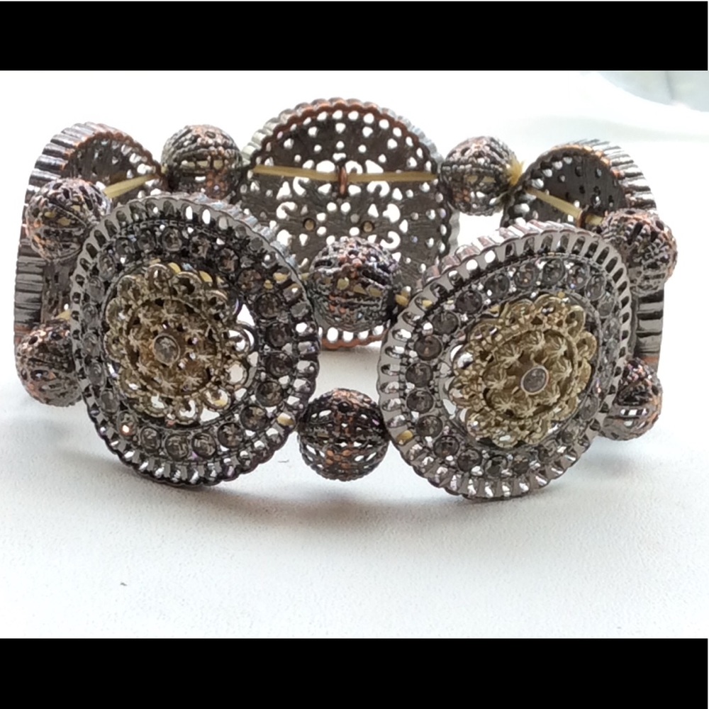 Bangle Bracelet in Gold and Silver Tones